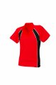 Finden & Hales Women's jersey team polo Red/ Black/ White