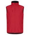 Heren Softshell Bodywarmer Clique Classic 0200911 Rood