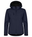 Dames hoodie Softshell Jas Clique Classic 0200917 Dark Navy