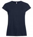 Dames T-shirt Clique Fashion Top 029005 Dark Navy