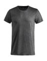 Heren T-shirt Clique Basic-T 029030 Antraciet Melange