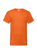 Goedkope Oranje Heren T-shirts V hals Fruit of the Loom 61-066-0