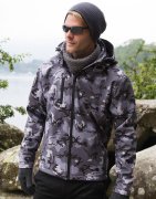 Softshell Camouflage Jas Result Hooded R235X