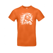 Oranje T-shirt Voetballende Leeuw