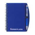 NoteBook A6 notitieboek transparant blauw