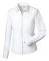 Dames blouse Poplin Russell 942F lange mouw wit