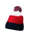 Muts Crocheted with Pompon MB7940 navy/red/white