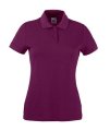 Polo's Ladies Polo Blended Fabric Fruit of the Loom 63-212-0 burgundy