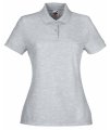 Dames Polo Fruit of the Loom 63-212-0 heather grey