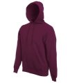 Hooded sweater, Fruit of the Loom 62-208-0, burgundy