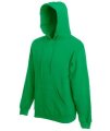 Hooded sweater, Fruit of the Loom 62-208-0, kelly green