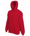 Hooded sweater, Fruit of the Loom 62-208-0, rood