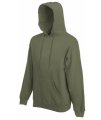 Hooded Sweater Fruit of the Loom classic olive