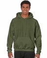 Hooded Sweaters Gildan 18500 army green