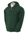 Hooded sweaters Heavyweight Full Zip Hooded Sweat Gildan 18600 forest green