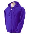 Hooded sweaters Heavyweight Full Zip Hooded Sweat Gildan 18600 purple