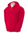 Hooded sweaters Heavyweight Full Zip Hooded Sweat Gildan 18600 rood