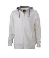 Hooded Sweaters Lifestyle JN963 offwhite-grey heather