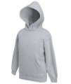Kinder Hooded sweaters Fruit of the Loom 62-034-0 heather grey