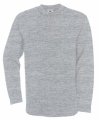 Sweater Open Hem B&C heather grey