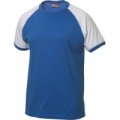 Heren T-shirt Clique Raglan-T 029326 royal blue-white