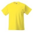 Kinder T-shirts Russell ZT180B yellow
