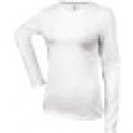 T-shirt Dames lange mouw Kariban K383 WHITE