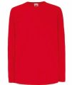 T-shirts lange mouw Fruit of the Loom 61-038-0 rood