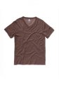 T-shirts V hals Bella 3005 heather-brown