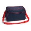 Tassen, Schoudertas Retro Shoulder Bag Bagbase BG14 french navy-classic red