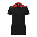 Dames Poloshirt Santino Tivoli zwart-rood